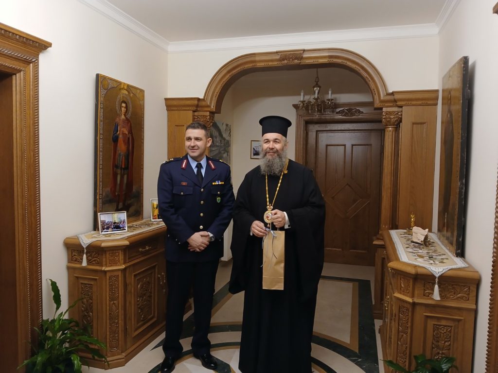 Εθιμοτυπική επίσκεψη του νέου Γενικού Περιφερειακού Αστυνομικού Διευθυντή Δυτικής Μακεδονίας στον Μητροπολίτη Φλωρίνης