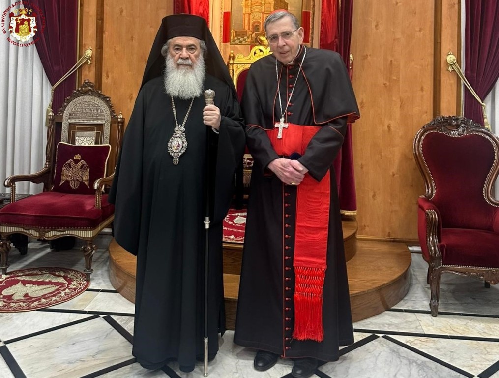 Συνάντηση Πατριάρχη Ιεροσολύμων με τον Καρδινάλιο Κωχ