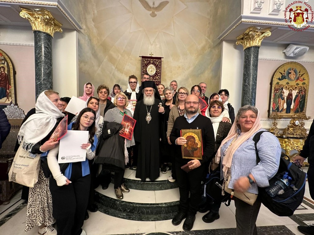 Συναντήσεις του Πατριάρχη Ιεροσολύμων με προσκυνητές και κληρικούς