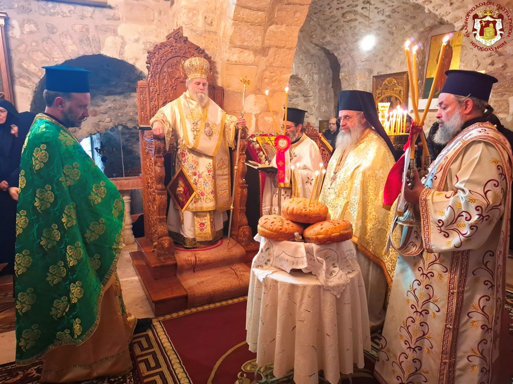 Η εορτή του δια κολλύβων θαύματος του Αγίου Θεοδώρου του Τήρωνος στο Πατριαρχείο Ιεροσολύμων