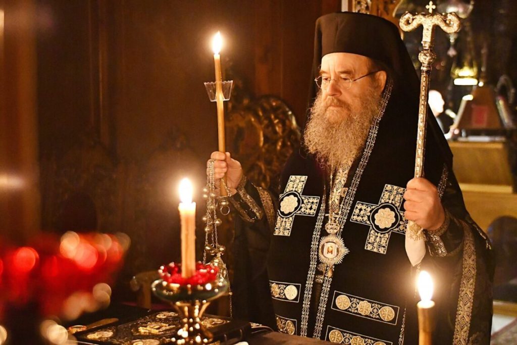 Η Α’ Εσπερινή Προηγιασμένη Θεία Λειτουργία στον Ι.Ν. Αγίου Στεφάνου στην Αρναία