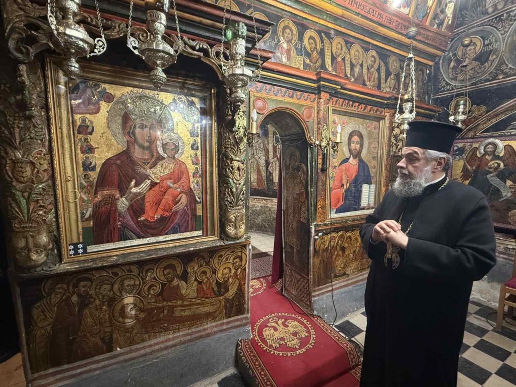 Προσκυνηματική επίσκεψη του Μητροπολίτη Γόρτυνος στην Ι.Μ. Χρυσοπηγής Άνω Δίβρης