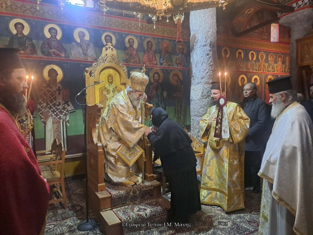 Ο Μητροπολίτης Μάνης στην Ιερά Μονή Κοιμήσεως Θεοτόκου Λιγοβιτσίου Αγρινίου