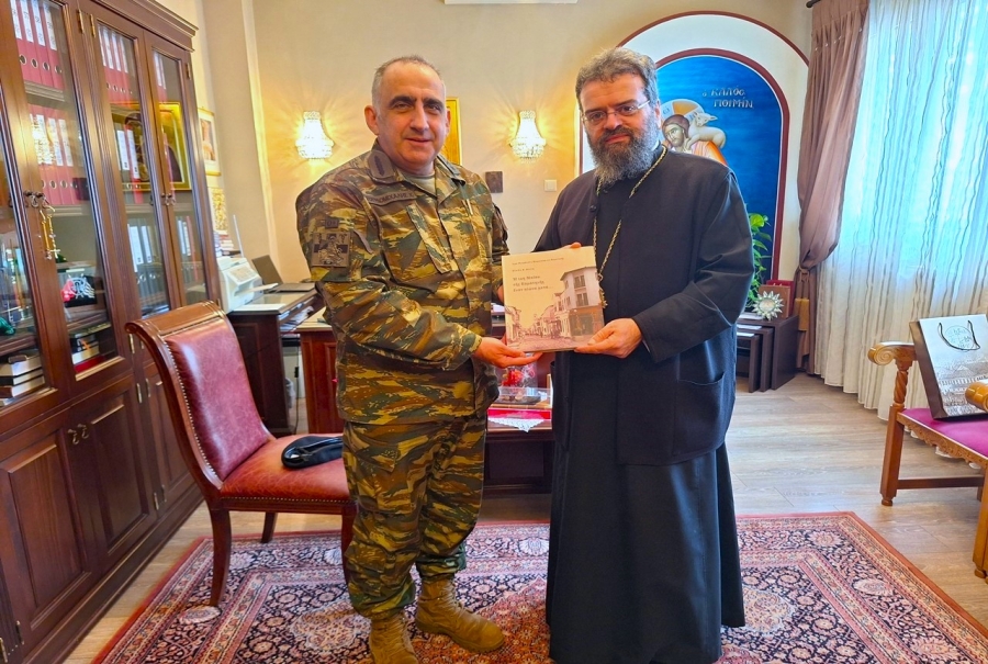 Επίσκεψη του νέου Διοικητή της 21ης ΤΘΤ στον Μητροπολίτη Μαρωνείας