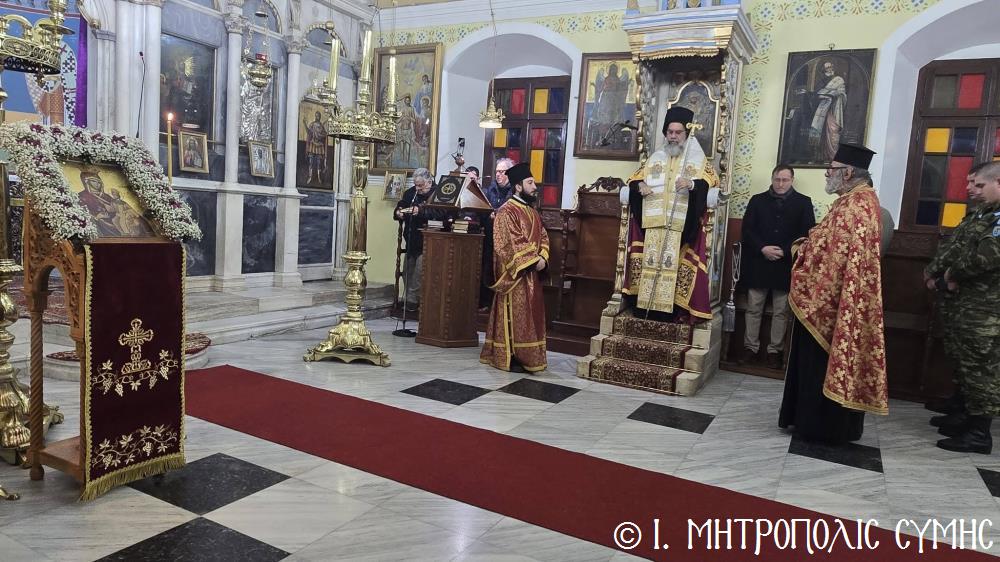 Η ακολουθία των Α’ Χαιρετισμών από τον Σύμης Χρυσόστομο