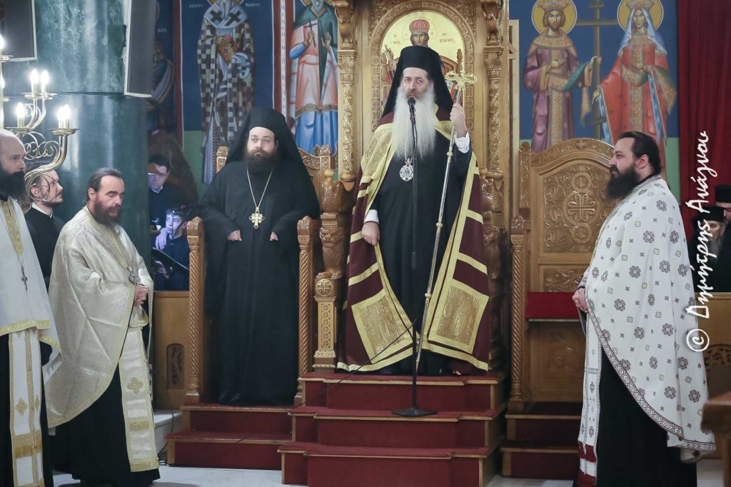 Ο Αρχιμανδρίτης Χερουβείμ Τσίνογλου στον Α’ Κατανυκτικό Εσπερινό στην Ι.Μ. Φθιώτιδος