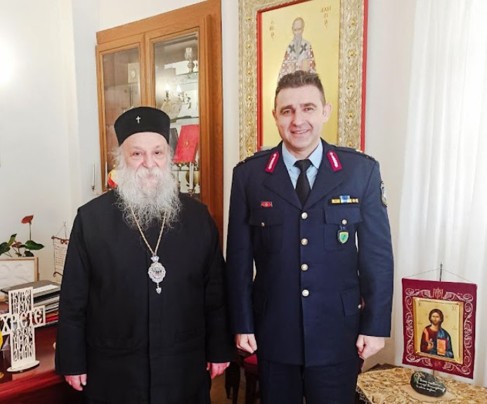Eπίσκεψη του Γενικού Περιφερειακού Αστυνομικού Διευθυντή Δυτικής Μακεδονίας στον Μητροπολίτη Γρεβενών
