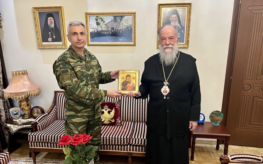 Eπίσκεψη του νέου Διοικητή της 20ης Μεραρχίας στον Μητροπολίτη Ελευθερουπόλεως