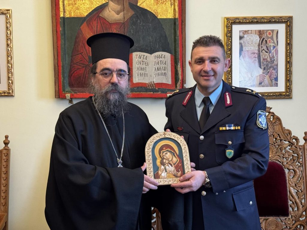 Επίσκεψη του νέου Περιφερειακού Διευθυντή Αστυνομίας Δυτικής Μακεδονίας στον Μητροπολίτη Καστορίας