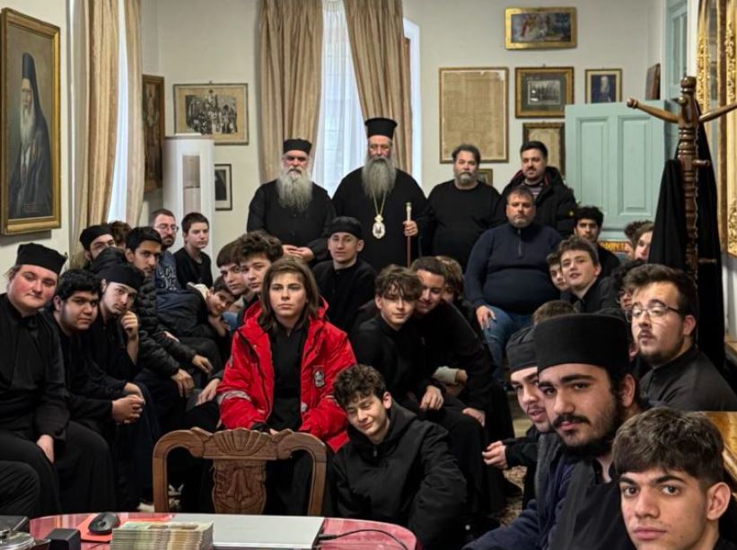 Επίσκεψη Μητροπολίτη Κίτρους στην Αθωνιάδα Εκκλησιαστική Ακαδημία