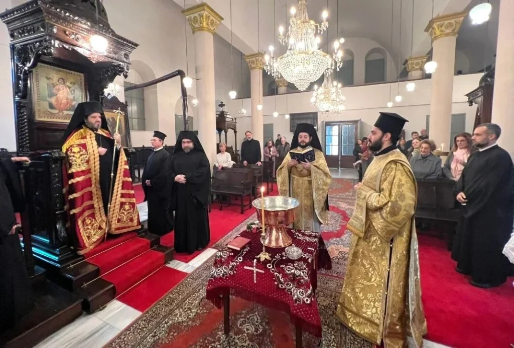 Patriarchal Commissioner Presides at the Divine Service at the Community of Panagia Veligradiou, Constantinople