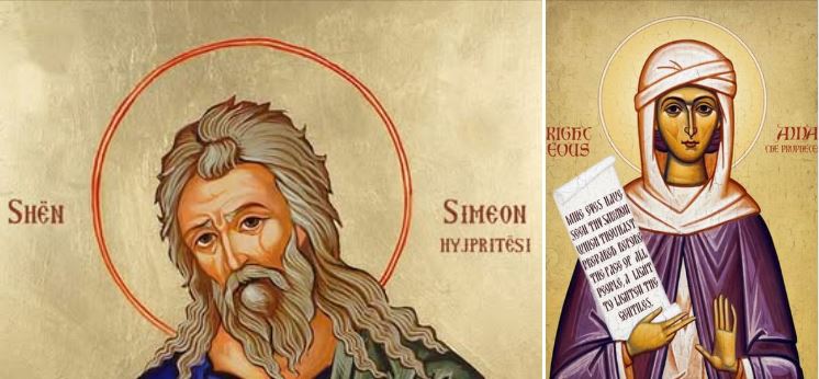 Oshënar Simeon Hyjpritësi, Profetesha Ana. Profeti Azaria. Oshënar Nikolla i Japonisë. Dëshmor Vlashi, bariu