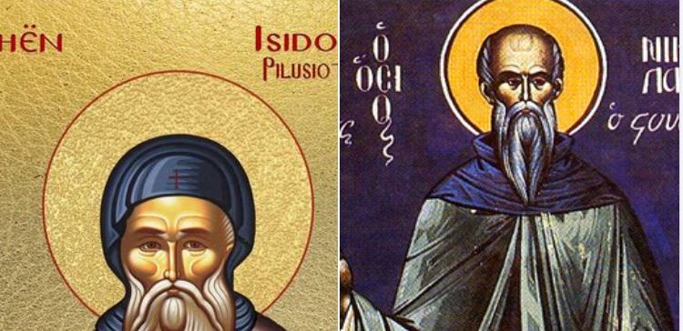 Oshënar Isidor Pilusioti. Dëshmor Theoktisti. Oshënar Jasim Çudibërësi. Oshënar Joani. Omologjet Nikolla Studiti