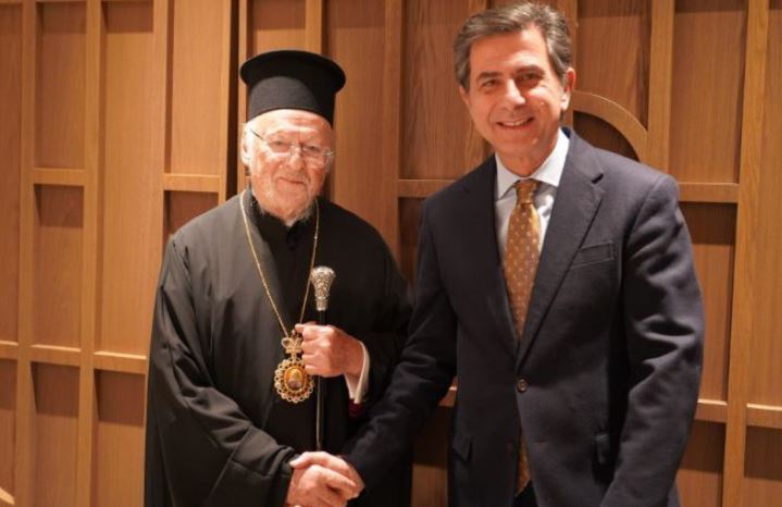 البطريرك المسكوني يستقبل المسؤول الإقليمي عن مقدونيا وتراقيا”