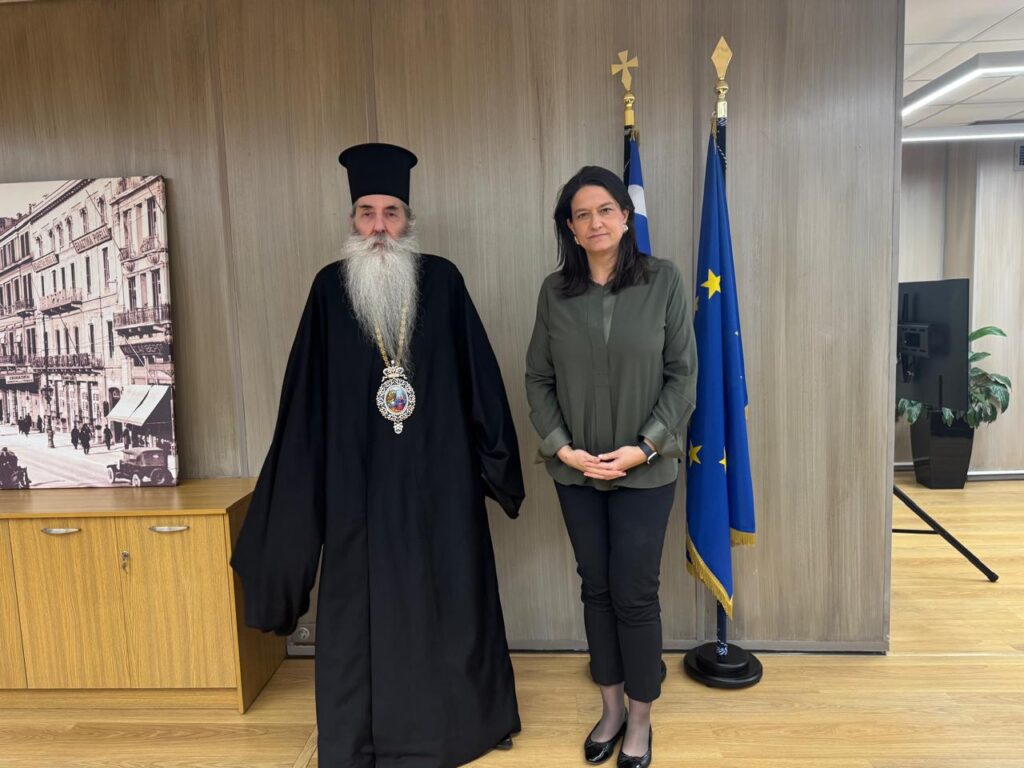 Συνάντηση Μητροπολίτη Πειραιώς με την Υπουργό Εργασίας Νίκη Κεραμέως
