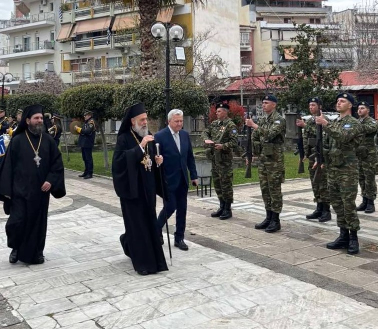 Εκκλησία και λαός τίμησαν την εθνική επέτειο της 25ης Μαρτίου στην Καρδίτσα