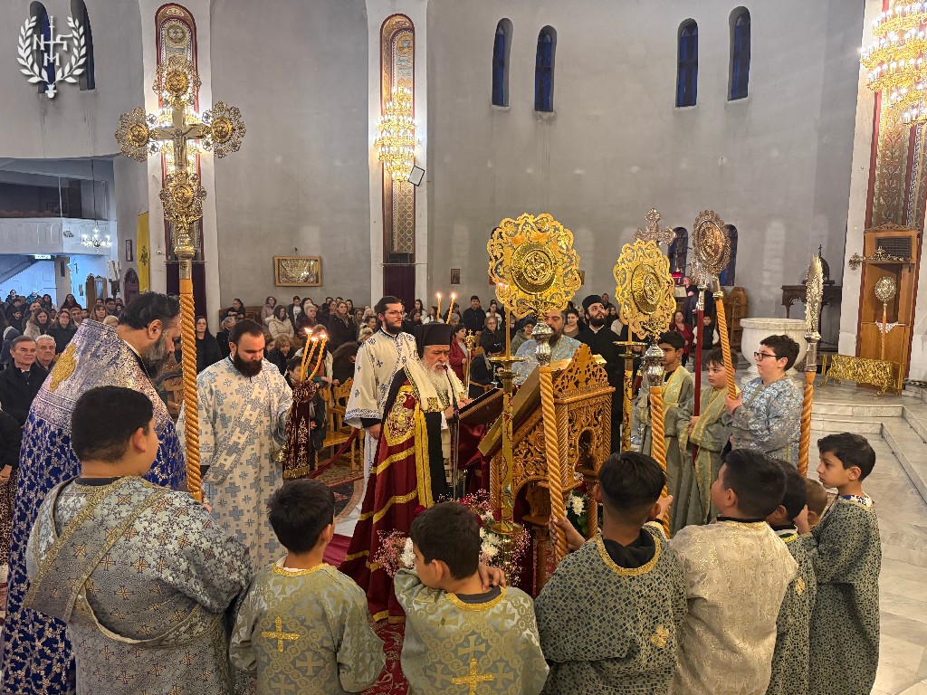 Α’ Στάση Χαιρετισμών στον Ιερό Ναό Αγίου Νεκταρίου Δενδροποτάμου