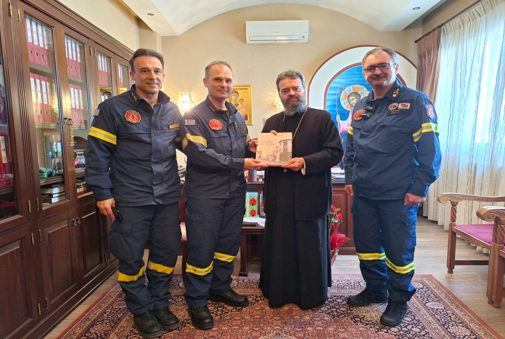 Επίσκεψη του Γενικού Συντονιστή Πυροσβεστικού Σώματος Βορείου Ελλάδος στον Μαρωνείας Παντελεήμων