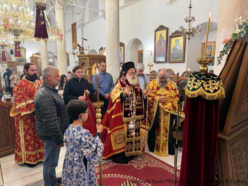 Η Α’ Στάση των Χαιρετισμών στον Ιερό Μητροπολιτικό Ναό Αγίου Γεωργίου Ιεράπετρας