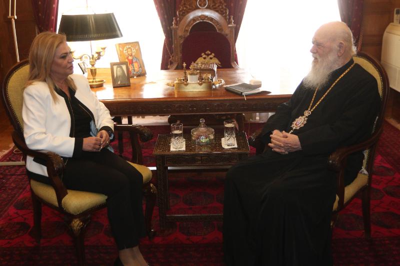 Σειρά συναντήσεων είχε ο Αρχιεπίσκοπος Ιερώνυμος