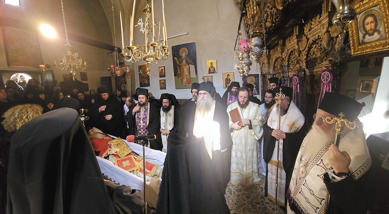 H Εξόδιος Ακολουθία του Ηγουμένου της Ιεράς Μονής Αγίου Σπυρίδωνος Προμυρίου