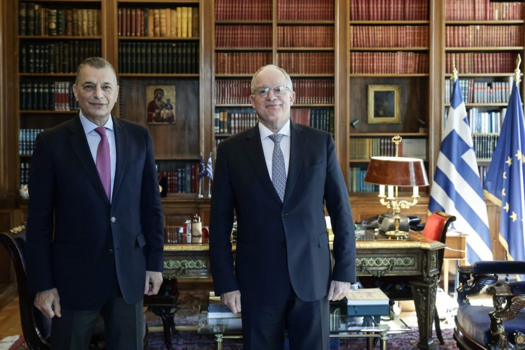 Συνάντηση ΠτΔ με τον Πολιτικό Διοικητή του Αγίου Όρους Αλκιβιάδη Στεφανή