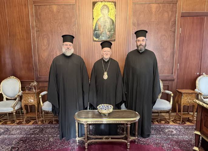 صاحب القداسة يستقبل في البطريركية المسكونية: المطرانان المنتخبان