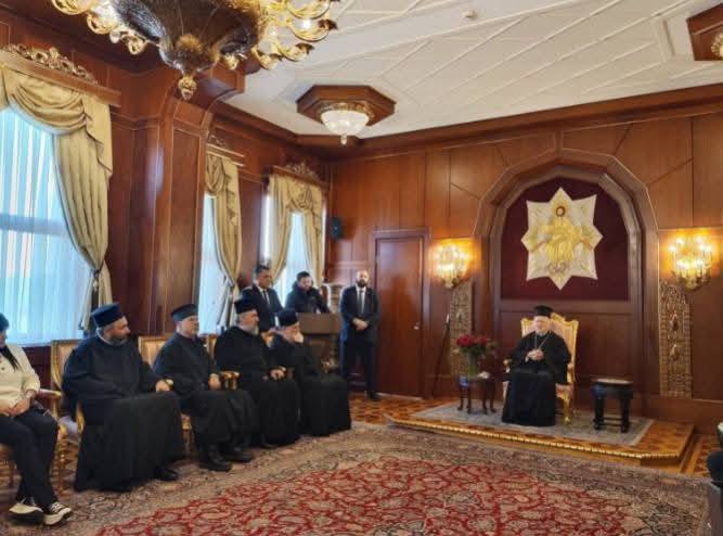 البطريرك المسكوني يستقبل وفداً من مسقط رأسه جزيرة ايمبروس