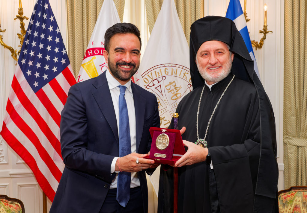 Τον Αρχιεπίσκοπο Αμερικής επισκέφθηκε ο Δήμαρχος της Νέας Υόρκης, Ζόραν Μαμντάνι