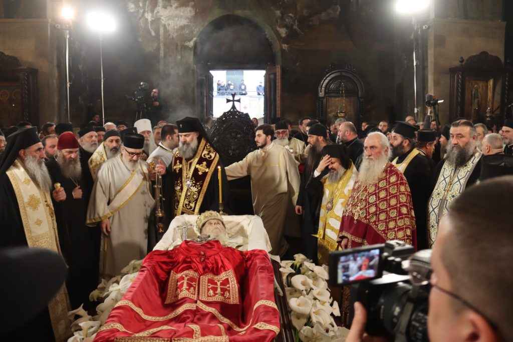 Η ταφή του μακαριστού Πατριάρχη Γεωργίας κυρού Ηλία