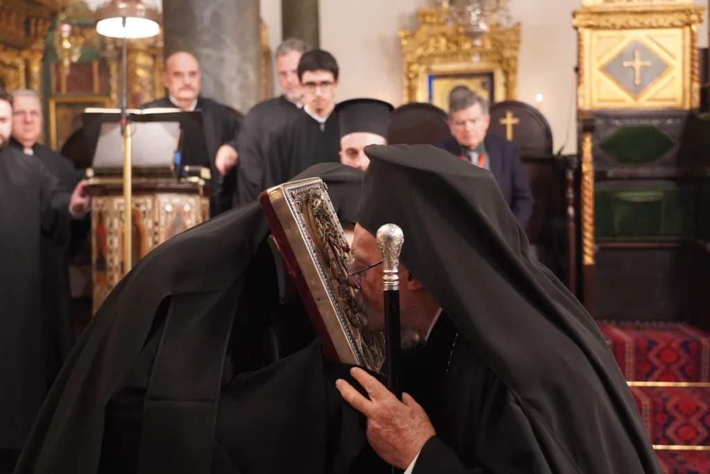The First Stanza of the Salutations to the Theotokos at the Patriarchal Church at the Phanar