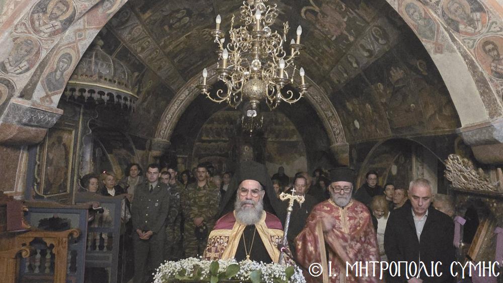 Η Δ’ Στάση των Χαιρετισμών στην Ι.Μ. Ταξιάρχου Μιχαήλ του Ρουκουνιώτου Σύμης