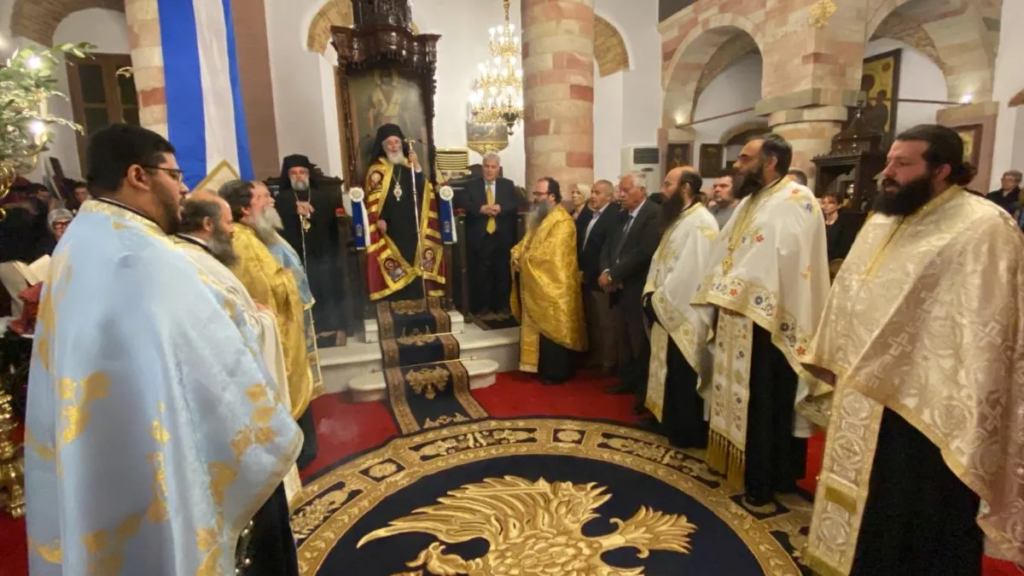 Αρχιερατικός Εσπερινός Ευαγγελισμού της Θεοτόκου στη Λέρο