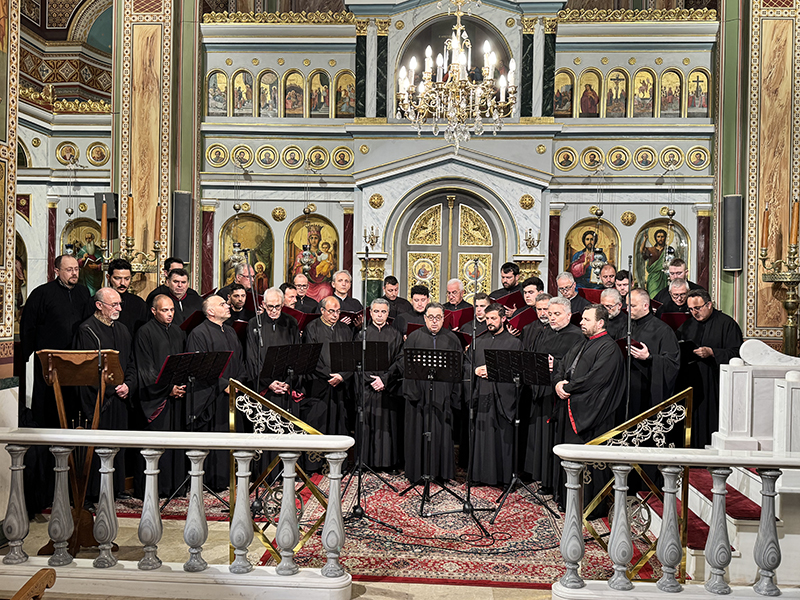 Η Βυζαντινή Χορωδία Ιεράς Μητροπόλεως Μεσογαίας και Λαυρεωτικής, στην Ευαγγελίστρια Πειραιώς