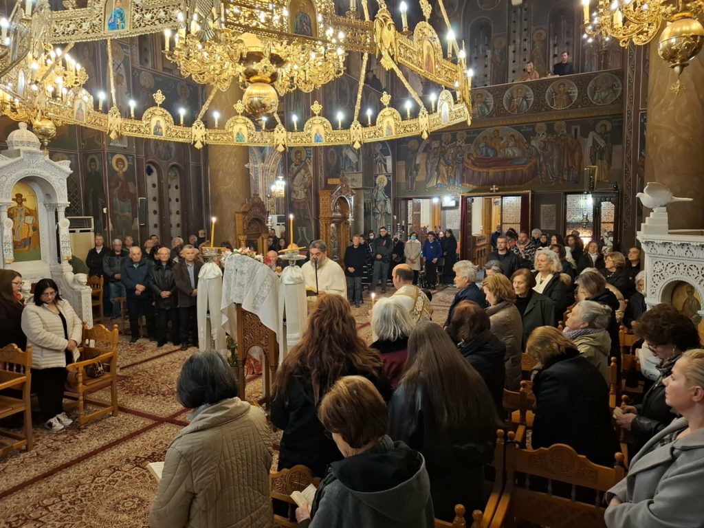 Οι Δ’ Χαιρετισμοί στον Ι.Ν. Ευαγγελίστριας Αμαρύνθου