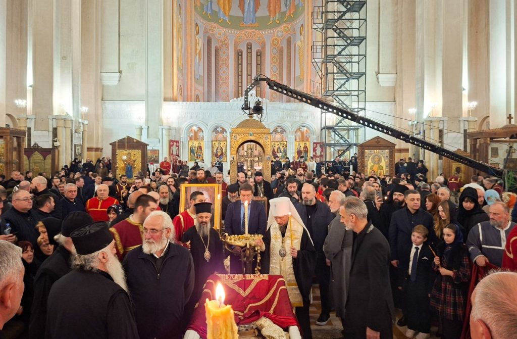 Η Αντιπροσωπία του Πατριαρχείου Μόσχας στην Τιφλίδα για την Εξόδιο Ακολουθία του Πατριάρχη Ηλία