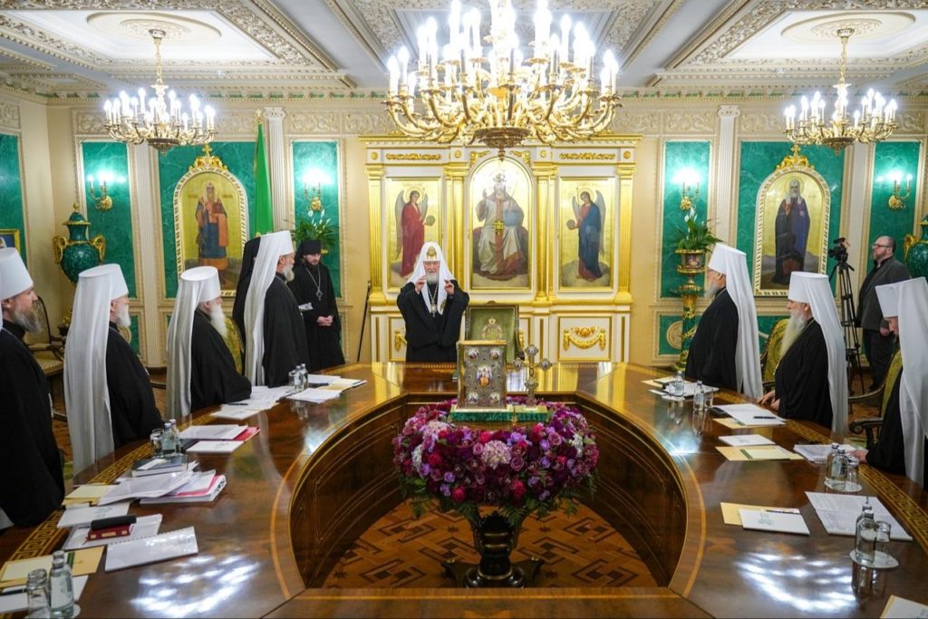 Святейший Патриарх Кирилл возглавил первое в 2026 году заседание Священного Синода Русской Православной Церкви