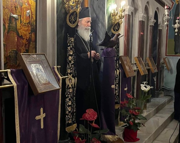 Δ’ Κατανυκτικός Εσπερινός και ομιλία του Μητροπολίτη Ύδρας στην Ερμιόνη