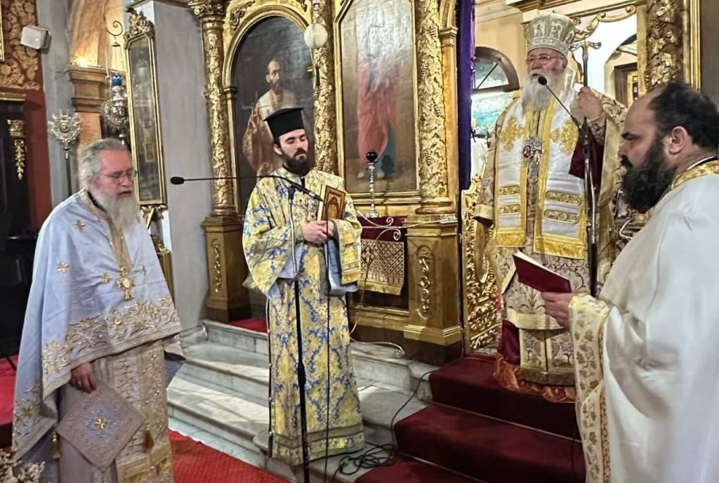 Ο Μητροπολίτης Κερκύρας στον Ιερό Ναό της «Παναγίας των Ξένων»