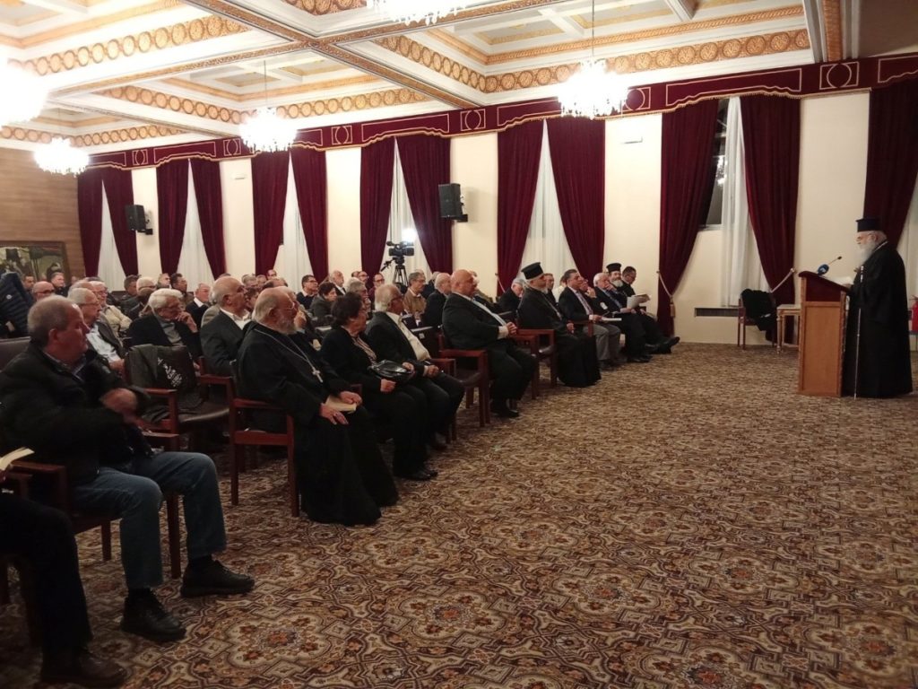 Ο Αρχιεπίσκοπος Γεώργιος στην παρουσίαση του βιβλίου «H Κύπρος στο παρά πέντε και οι ευθύνες των Αθηνών»