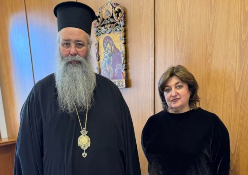 Συνάντηση Μητροπολίτη Κίτρους με τη νέα Πρόεδρο του ΕΟΤ, Αγγελική Βαρελά