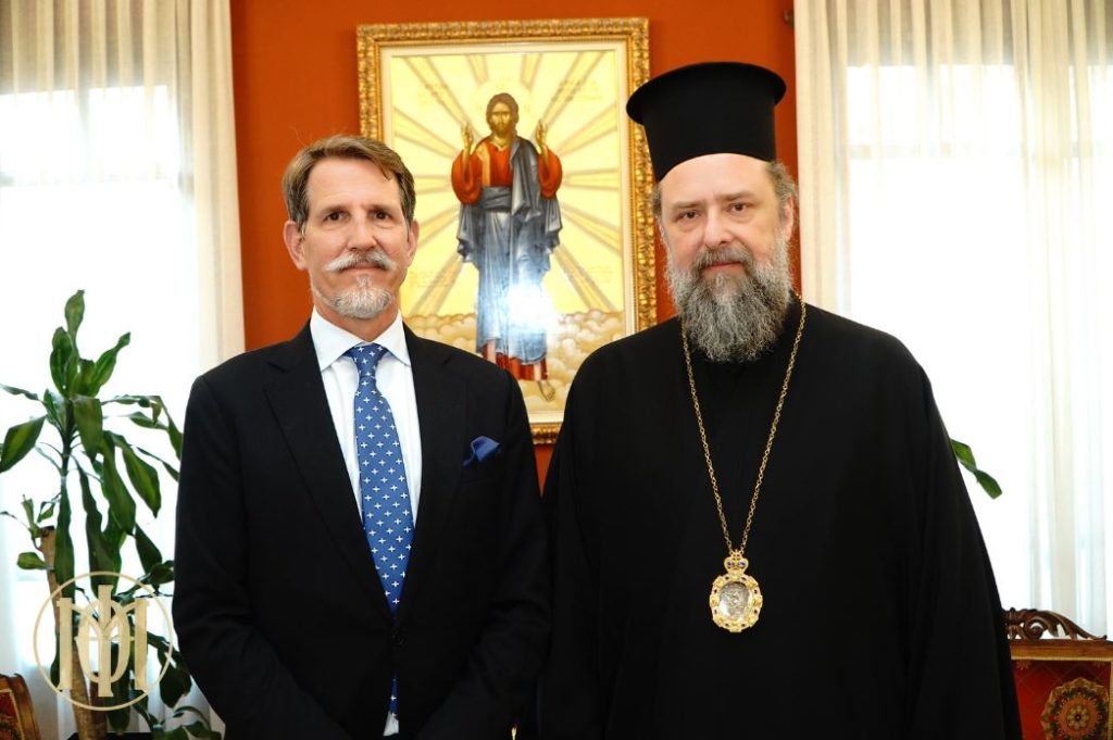 Ο Παύλος Ντε Γκρες στον Μητροπολίτη Θεσσαλονίκης Φιλόθεο