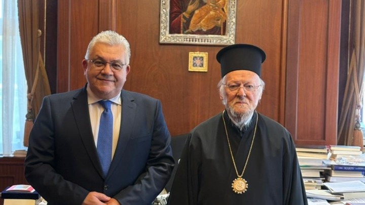 Συνάντηση Υφυπουργού Παιδείας, Νίκου Παπαϊωάννου, με τον Οικουμενικό Πατριάρχη