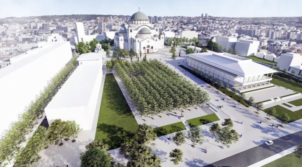 Το Πατριαρχείο Σερβίας για τον χώρο γύρω από το Ναό του Αγίου Σάββα