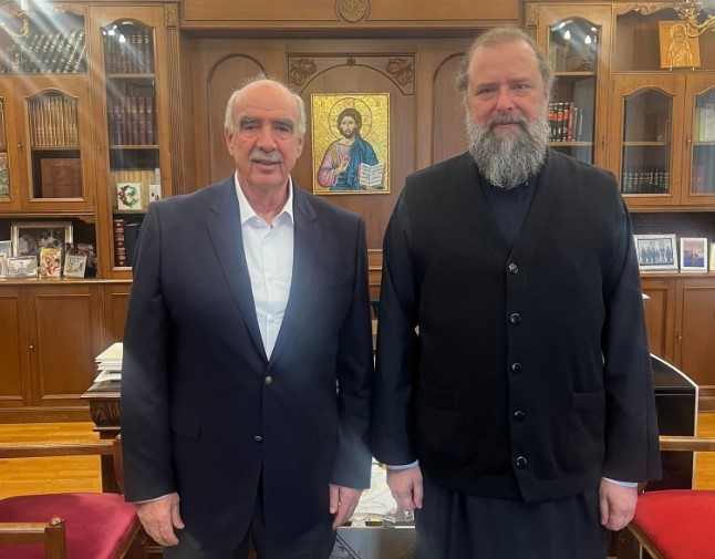 Συνάντηση Μητροπολίτη Θεσσαλονίκης με τον ευρωβουλευτή Βαγγέλη Μεϊμαράκη
