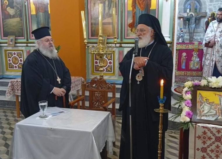 Γ’ Χαιρετισμοί και ομιλία από τον Γέροντα Αντίπα στην Ιερά Μητρόπολη Αρκαλοχωρίου