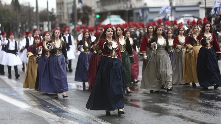 Η μαθητική παρέλαση της Εθνικής Επετείου της 25ης Μαρτίου στην Αθήνα