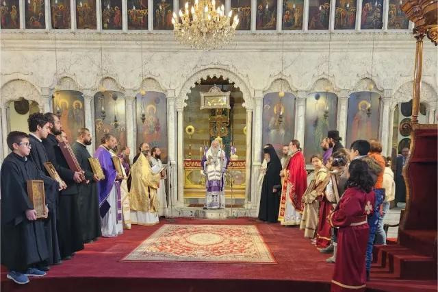 В Неделю Торжества Православия представитель Русской Православной Церкви принял участие в Патриаршем богослужении в Дамаске