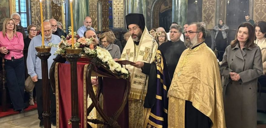 The Second Stanza of the Salutations of the Theotokos at the Church of Panagia of Pera in Constantinople