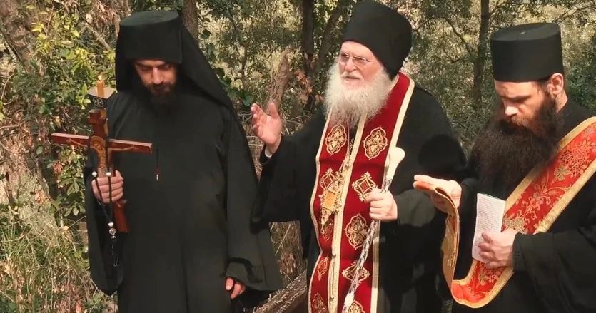 Mount Athos: A supplicatory prayer at the place of ascetic struggle of Saint Gregory Palamas